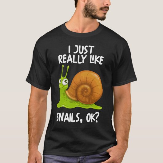T-shirt J'Aime Vraiment Les Escargots Ok (Devant)