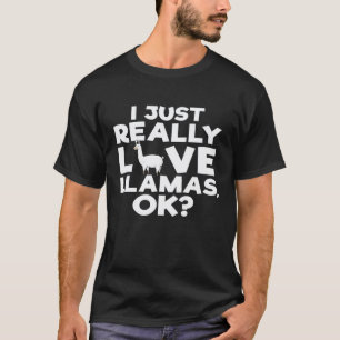 T-shirt J'aime vraiment les lamas Animal Premium