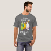 T-shirt J'Aime Vraiment Les Oiseaux Parrot Cockatoo T Shir (Devant entier)