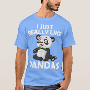 T-shirt J'Aime Vraiment Les Pandas Géants Panda