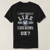 T-shirt J'Aime Vraiment Les Poulets Ok Drôle Les Poulet (Design devant)