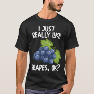 T-shirt J'Aime Vraiment Les Raisins Ok