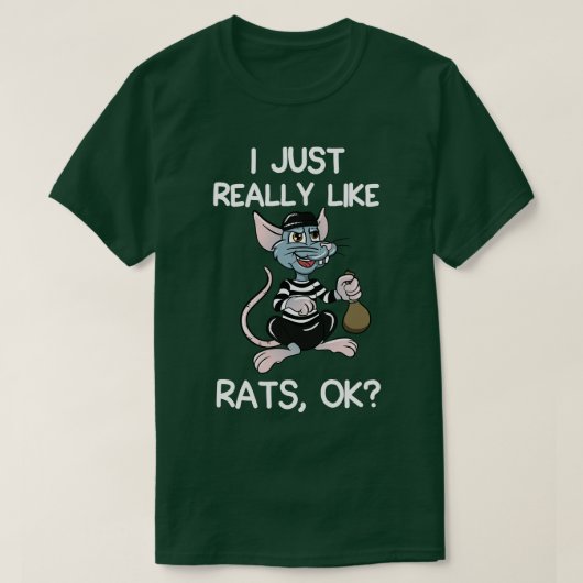 T-shirt J'Aime Vraiment Les Rats (Design devant)
