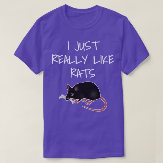 T-shirt J'Aime Vraiment Les Rats (Design devant)