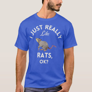 T-shirt J'Aime Vraiment Les Rats Ok