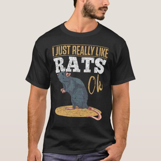 T-shirt J'Aime Vraiment Les Rats Ok Rat Animal Animal Rat (Devant)
