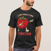 T-shirt J'Aime Vraiment Les Tomates Drôle Tomate Lover Quo (Devant)