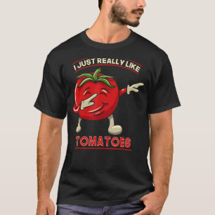 T-shirt J'Aime Vraiment Les Tomates Drôle Tomate Lover Quo