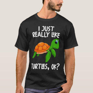 T-shirt J'Aime Vraiment Les Tortues Ok