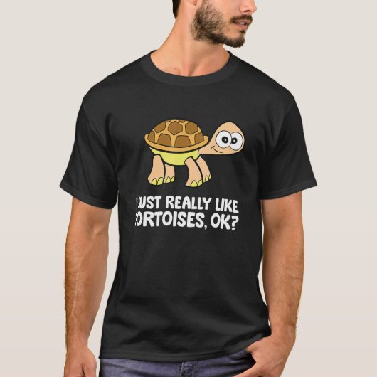 T-shirt J'Aime Vraiment Les Tortues Ok Tortoise (Devant)