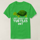 T-shirt J'Aime Vraiment Les Tortues Ok Tortoise Pet Turtle (Design devant)