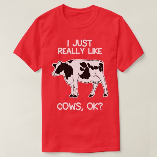 T-shirt J'Aime Vraiment Les Vaches (Design devant)