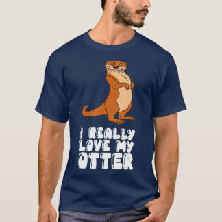 T-shirt J'Aime Vraiment Ma Otter