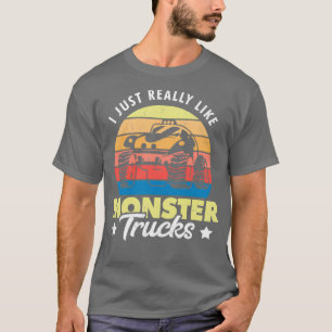 T-shirt J'aime vraiment Monster Trucks