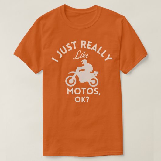 T-shirt J'Aime Vraiment Motos Ok (Design devant)