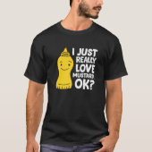T-shirt J'Aime Vraiment Mustard Ok J'Aime Mustar Jaune (Devant)
