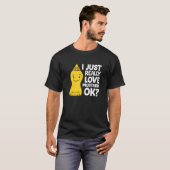 T-shirt J'Aime Vraiment Mustard Ok J'Aime Mustar Jaune (Devant entier)