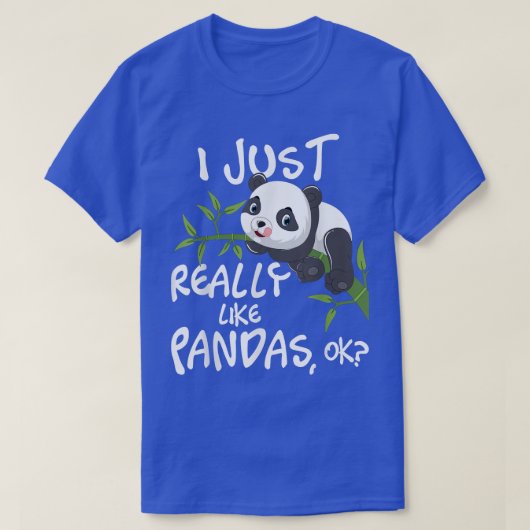 T-shirt J'Aime Vraiment Pandas Cute Kawaii Panda Lover (Design devant)