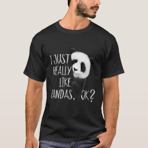 T-shirt J'Aime Vraiment Pandas Ok Panda Love