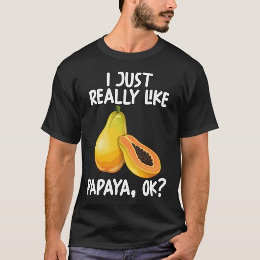 T-shirt J'Aime Vraiment Papaya Ok (Devant)