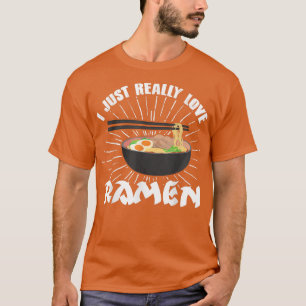 T-shirt J'Aime Vraiment Ramen Chat Neko Anime Japonais N