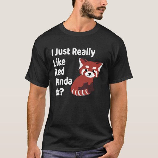 T-shirt J'Aime Vraiment Red Panda Ok Red Panda (Devant)
