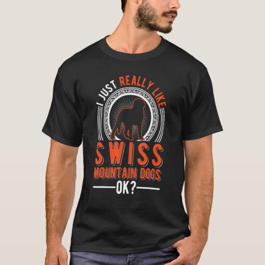 T-shirt J'Aime Vraiment Swiss Mountain Dog (Devant)