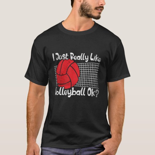 T-shirt J'Aime Vraiment Volleyball Ok Volleyball (Devant)