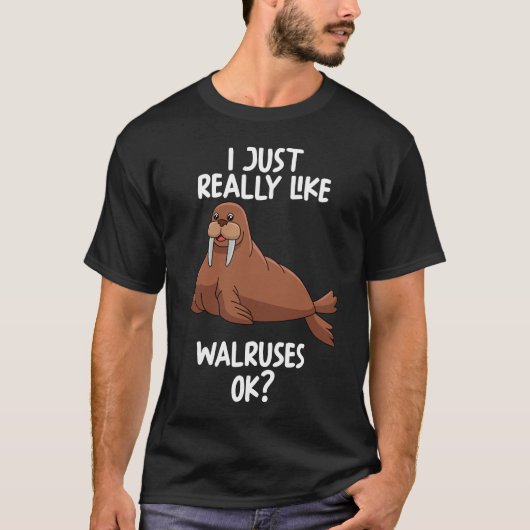 T-shirt J'Aime Vraiment Walruses Ok (Devant)