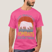 T-shirt J'Aime Vraiment Wombat Funny Wombat (Devant)