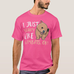 T-shirt J'Aime Vraiment Wombats Ok Comics