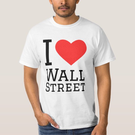 T-shirt J'aime Wall Street (Devant)