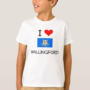 T-shirt J'aime Wallingford le Connecticut