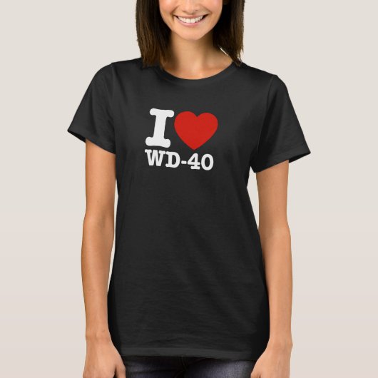 T-shirt J'aime WD 40 (coloré) Mème drôle (Devant)