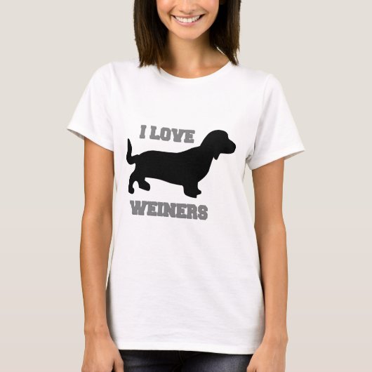 T-shirt J'aime Weiners (Devant)