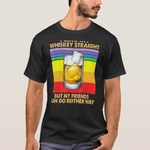 T-shirt J'Aime Whiskey Tout De Suite Mais Mes Amis Peuvent