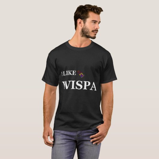 T-shirt j'aime wispa (Devant entier)