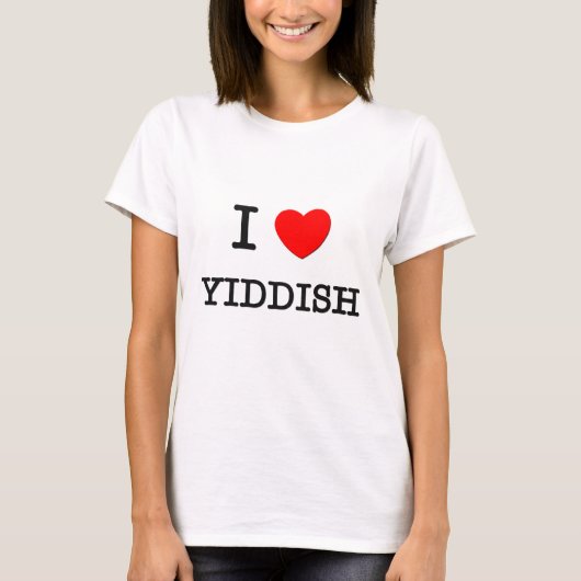 T-shirt J'aime Yiddish (Devant)