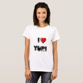 T-shirt J'aime Yuri (Devant entier)