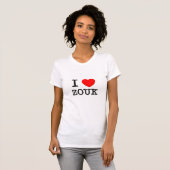 T-shirt J'aime Zouk (Devant entier)
