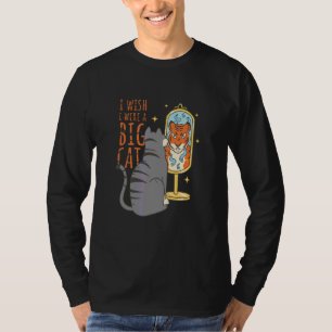 T-shirt J'Aimerais Grand Chat Cool Retro Fun Weird Bizarre