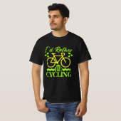 T-shirt j'aimerais mieux faire du vélo (Devant entier)