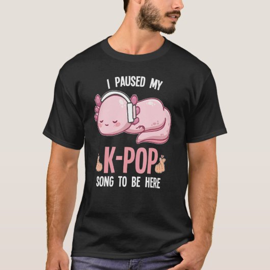 T-shirt J'Aimerais Vraiment Écouter K Pop Corée Du Sud (Devant)