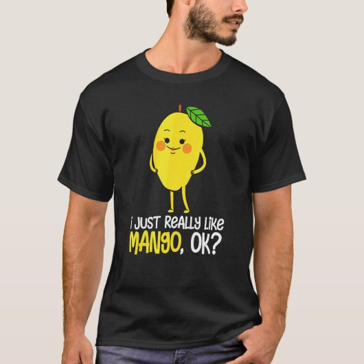 T-shirt J'Aimerais Vraiment Mango Ok Fruit Summer Mango 1 (Devant)