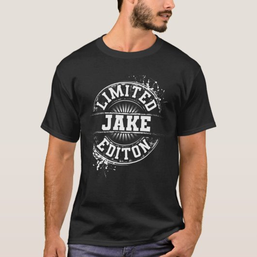 T-shirt JAKE Limited Edition Funny Nom personnalisé Plaisa (Devant)