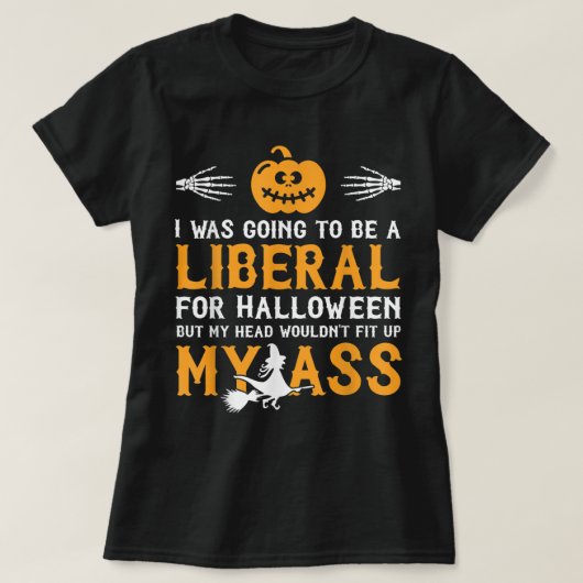 T-shirt J'Allais À Un Libéral Pour Halloween (Design devant)