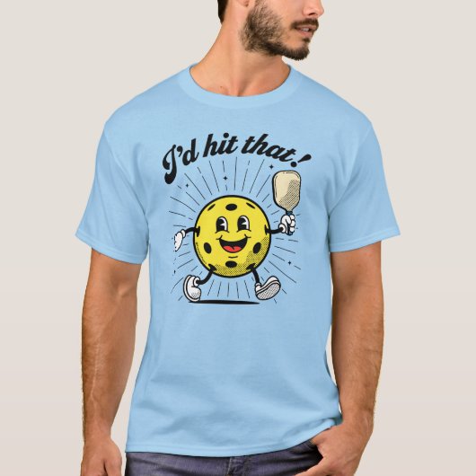 T-shirt "J'allais frapper ça !" Pickleball par PickleballP (Devant)