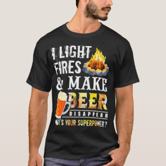 T-shirt J'Allume Les Feux Et Fais Disparaître La Bière Boi