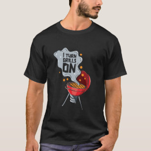 T-shirt J'allume les grils de façon drôle design BBQ avec