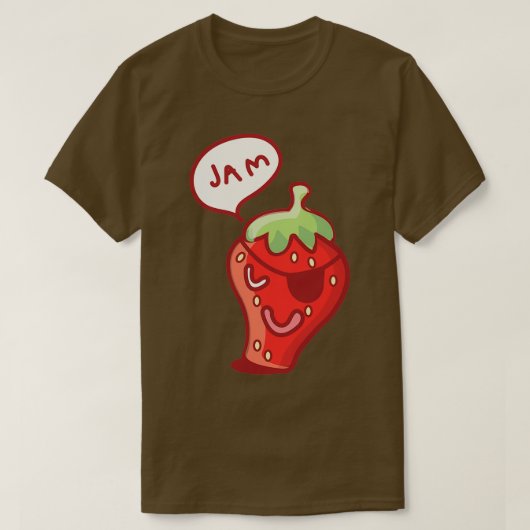 T-shirt Jam 1 fraise (Design devant)